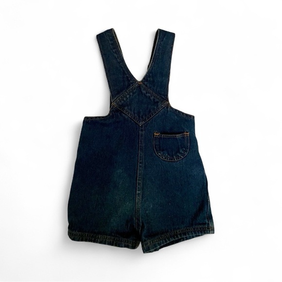 Vintage 90s Happy Kids Denim Shortalls 4T - Picture 2 of 7